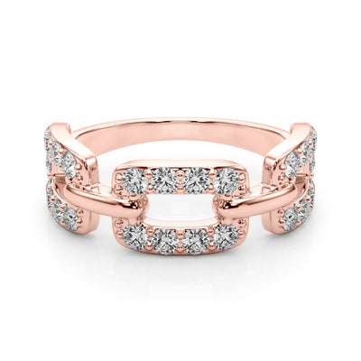 18K Rose Gold 3/4 ct tw New Style Diamond Ring