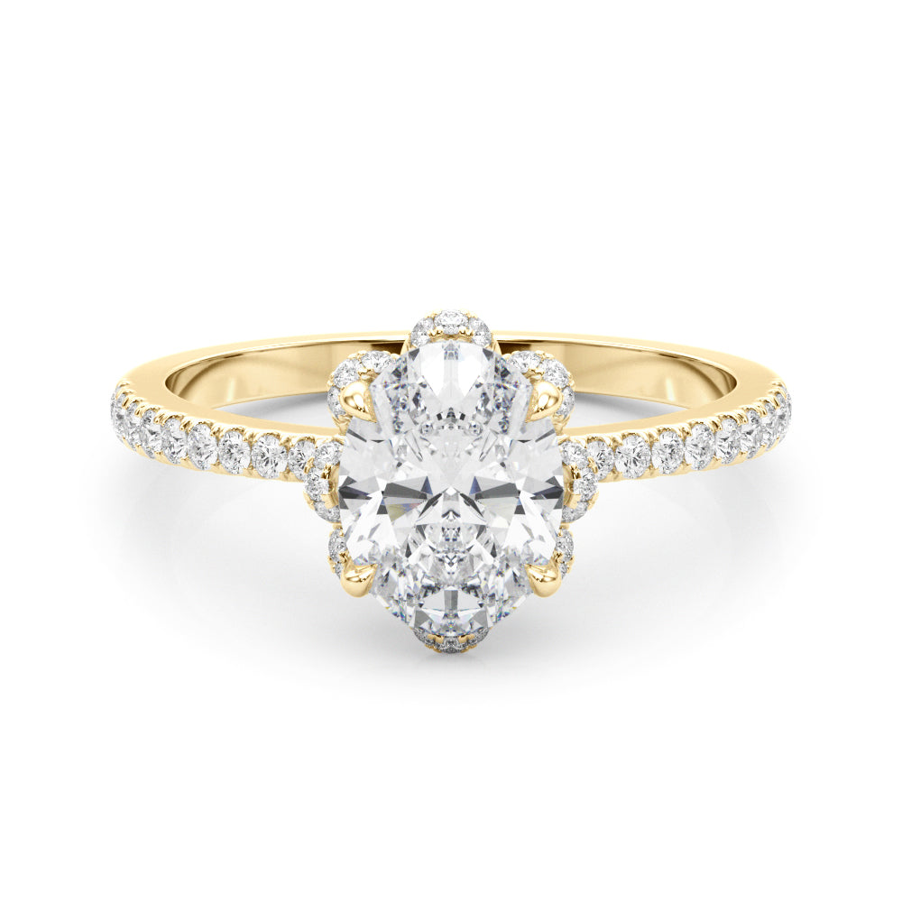 ENGAGEMENT RING OVAL CENT