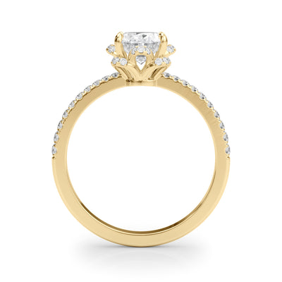 ENGAGEMENT RING OVAL CENT
