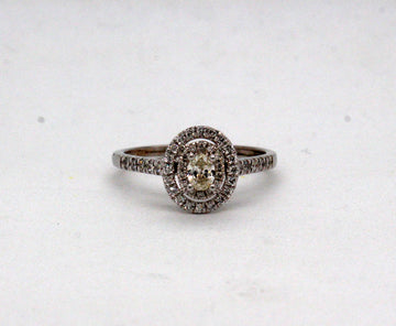 Estate 10KW .57 Cttw Diamond Engagement Ring
