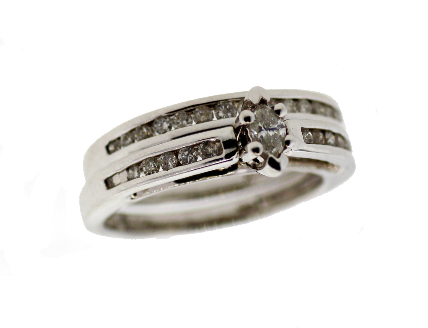 14KW 1/2 TDW MQ BRIDAL SET