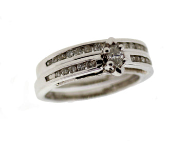 14KW 1/2 TDW MQ BRIDAL SET