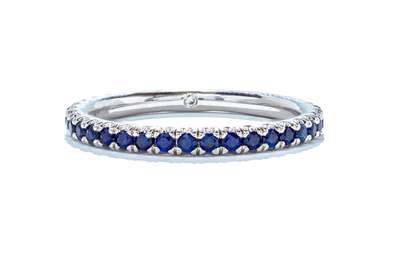 14KW .25 CTTW Sapphire Stackable Band