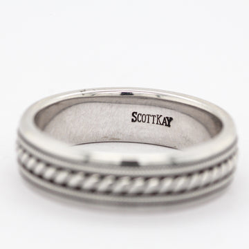 SCOTT KAY 14KW 6MM ROPE WED BAND

MM