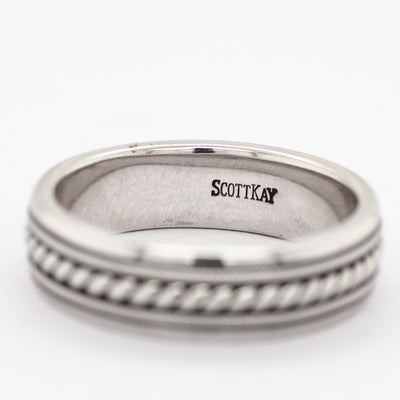 SCOTT KAY 14KW 6MM ROPE WED BAND

MM
