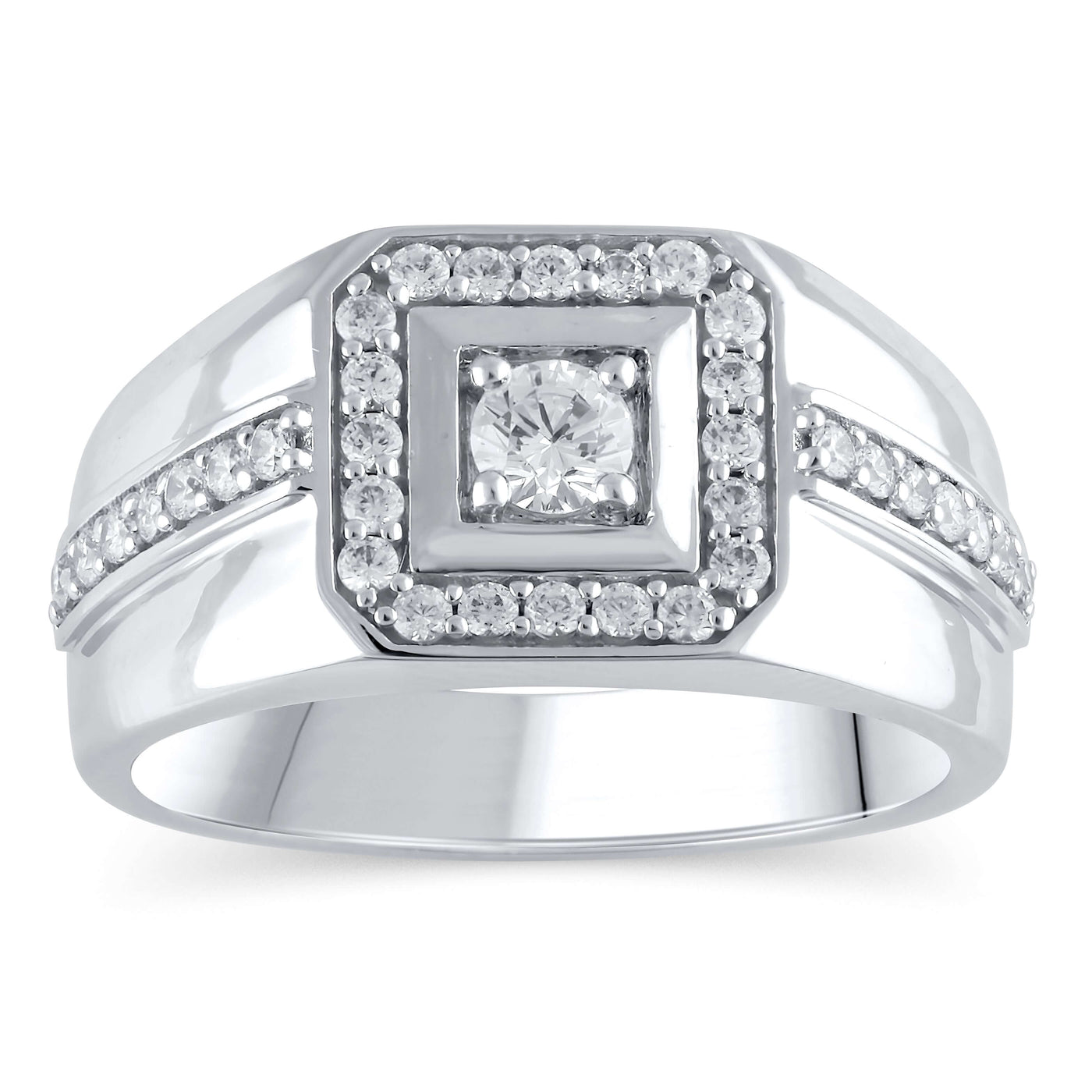 14KW .75 CTTW DIAMOND GENTS RING, H-SI3 image