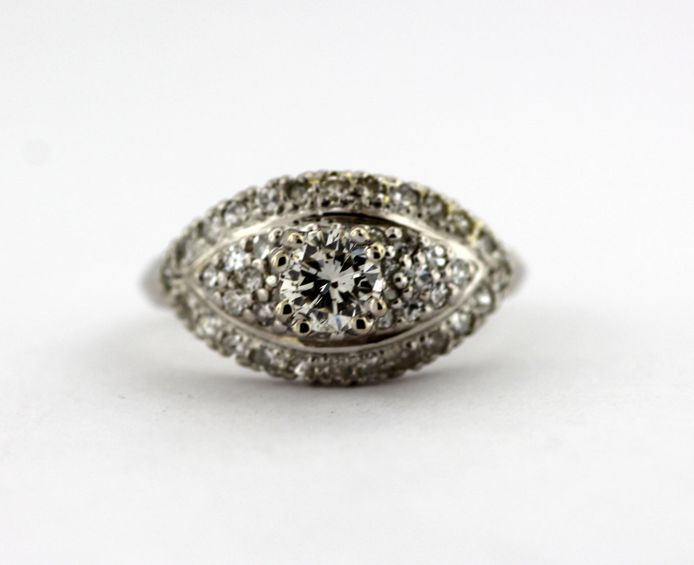 Estate Platinum 1.29 Cttw Diamond Engagement Ring