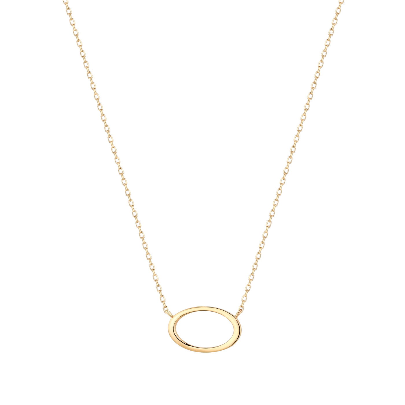 IRENE Open Oval Necklace