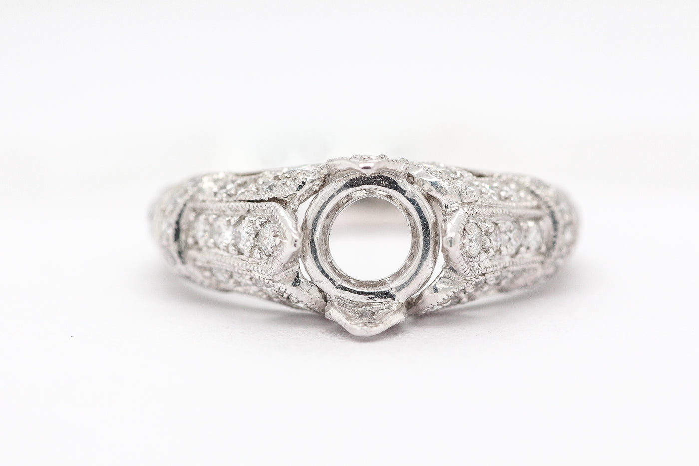 PLATINUM 1CTTW DIAMOND SEM- MOUNT