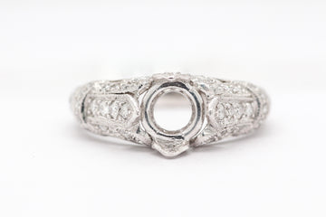 PLATINUM 1CTTW DIAMOND SEM- MOUNT