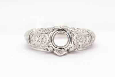 PLATINUM 1CTTW DIAMOND SEM- MOUNT