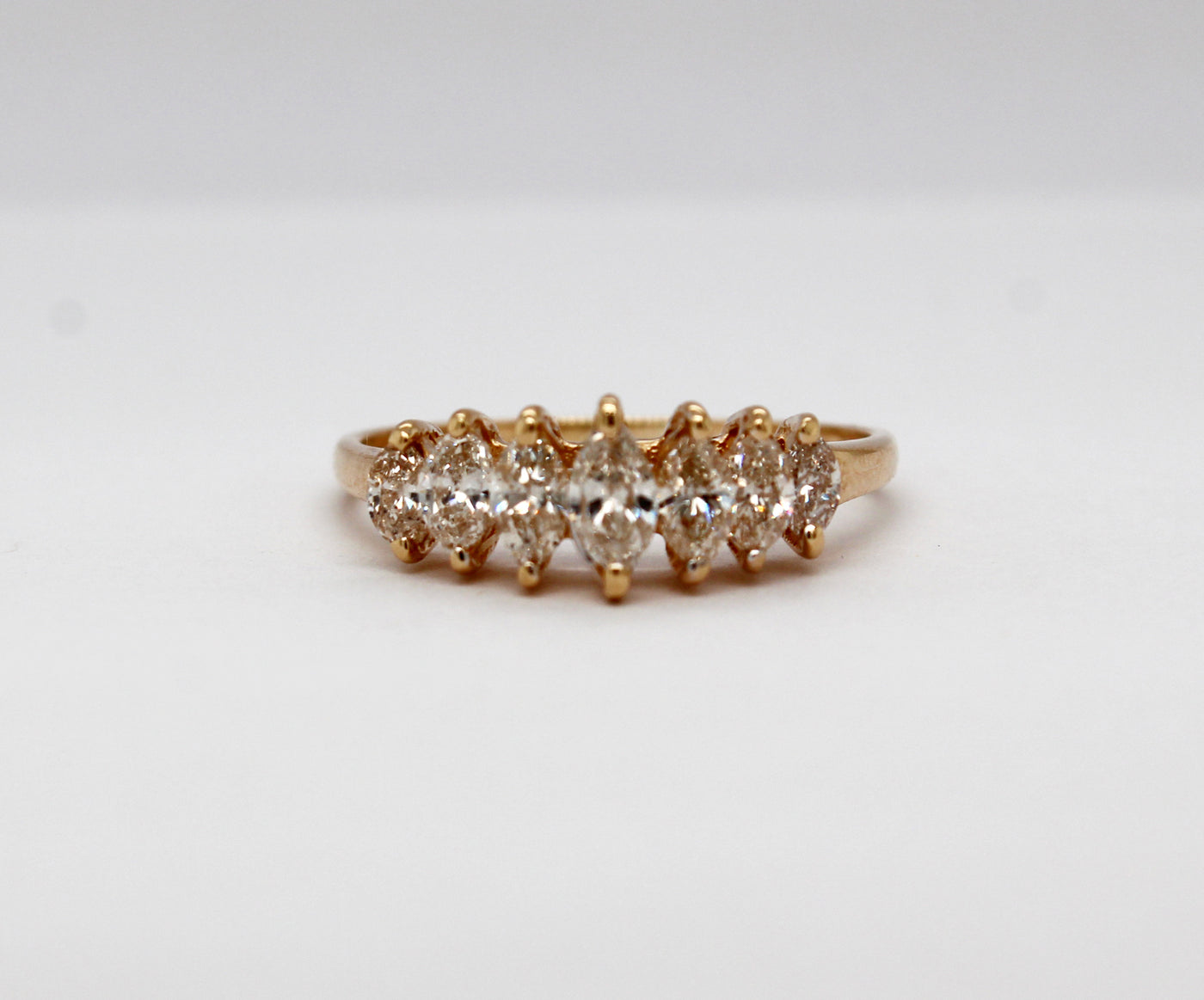 Estate 14KY 1.00 Cttw Diamond Marquise Ring