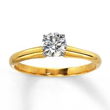 14KY 1/3CT ROUND SOLITAIRE DIAMOND RING, I-VS1 image