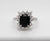 14KW 2.55 CT SAPPHIRE AND DIAMOND RING .49 CTTW DIAMOND RING HI-SI2
