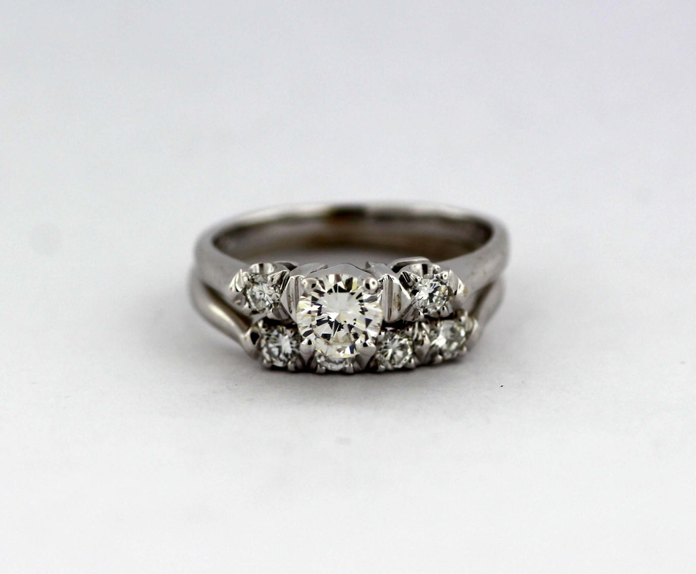 14KW .80 Cttw Diamond Bridal Set image