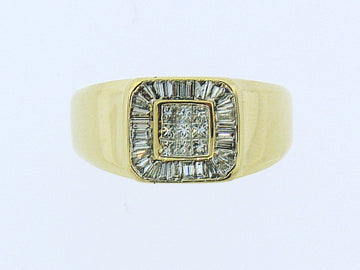Estate 14KY Gents Diamond Ring