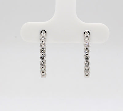 14KY .80 CTTW DIAMOND EARRINGS HI-SI2