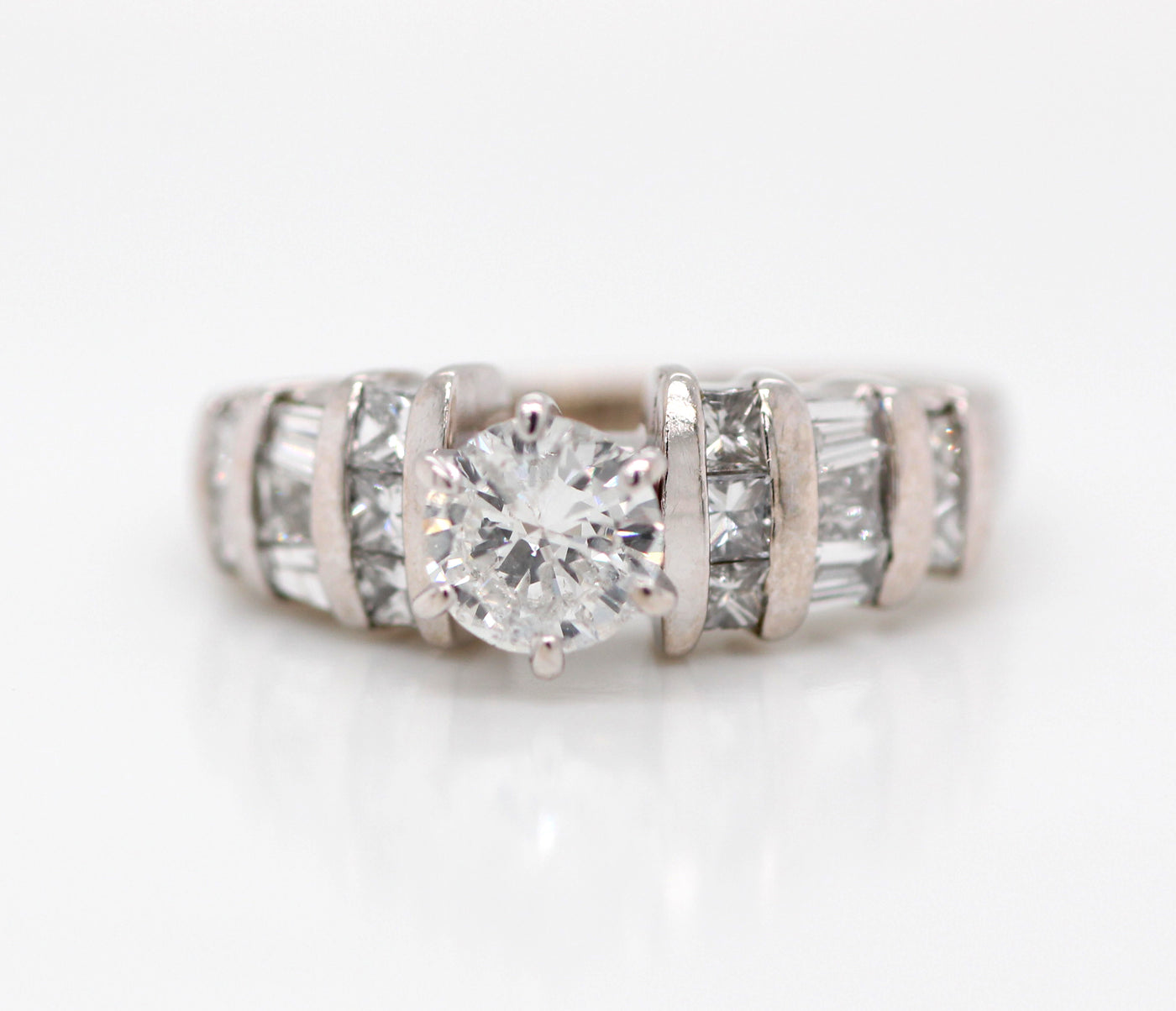 14KW 1.36 Cttw Diamond Engagement Ring