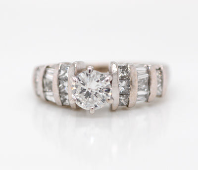 14KW 1.36 Cttw Diamond Engagement Ring