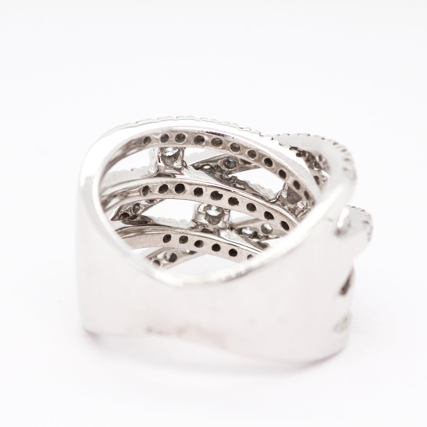 14KW .72 CTTW DIAMOND FASHION RING H-I1