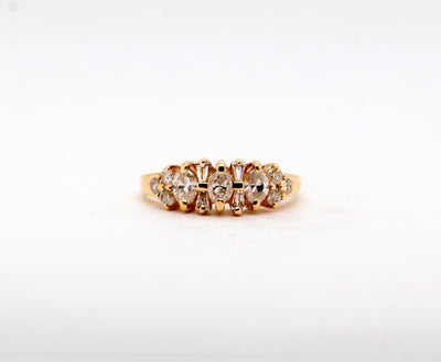 Estate 14KY 1.00 Cttw Diamond Fashion Ring