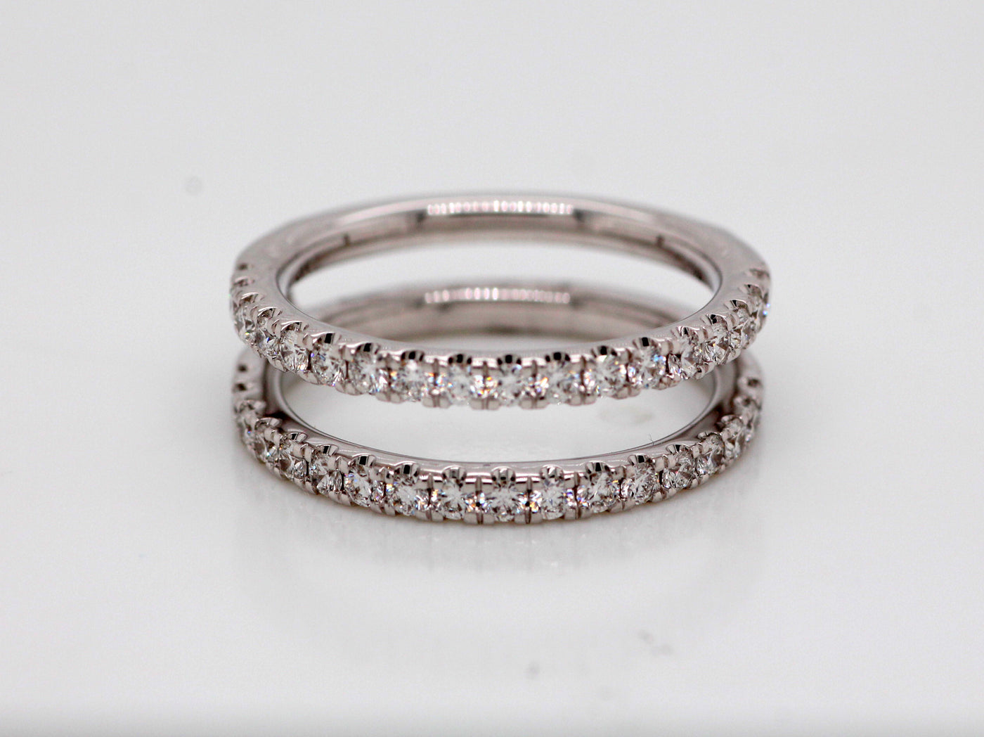 14KW .80 CTTW DIAMOND INSERT WEDDING BAND image