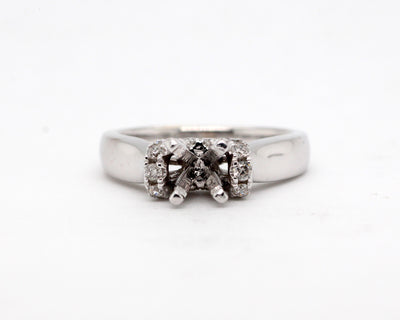 14KW .40 Cttw Diamond Semi Mount Ring