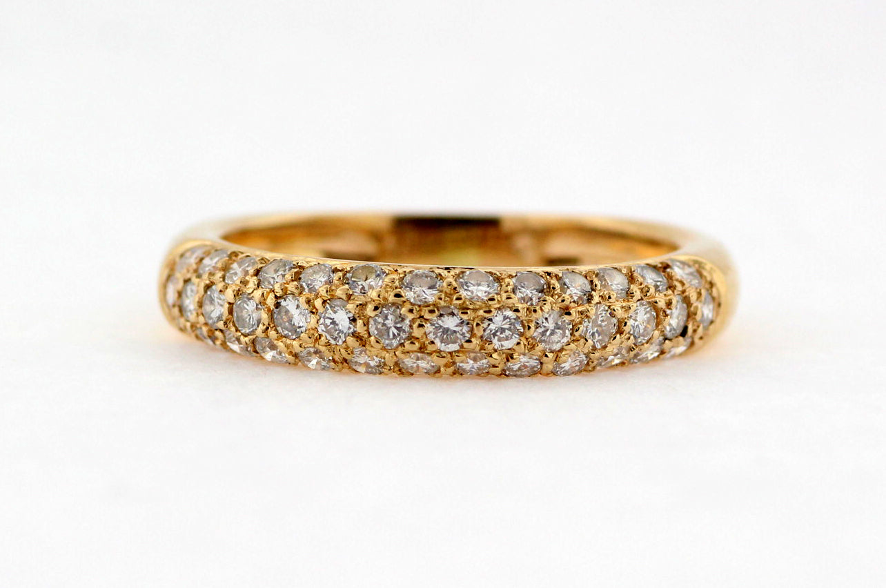 14KY .60 CTTW DIAMOND PAVE BAND H-SI1 image