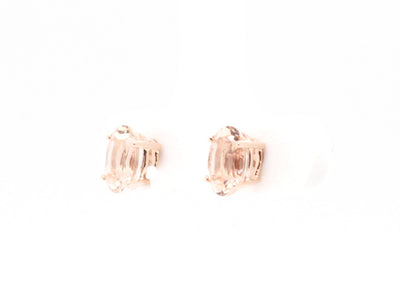 14KR 1.32 Cttw Morganite Stud Earrings