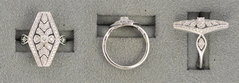 18KW .54 Cttw Fashion Diamond Ring