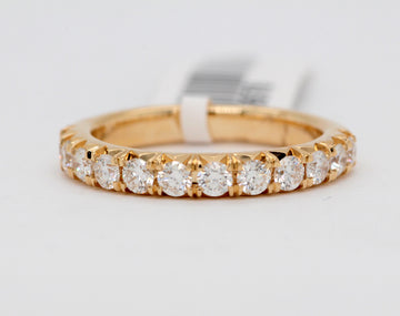 14KY .78 Cttw Diamond Wedding Band