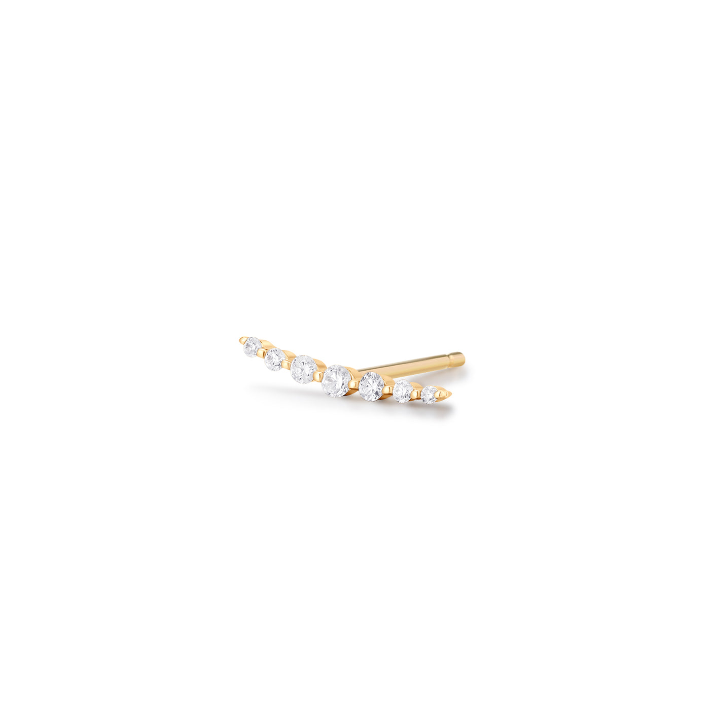 MONICA  Single Diamond Bar Stud