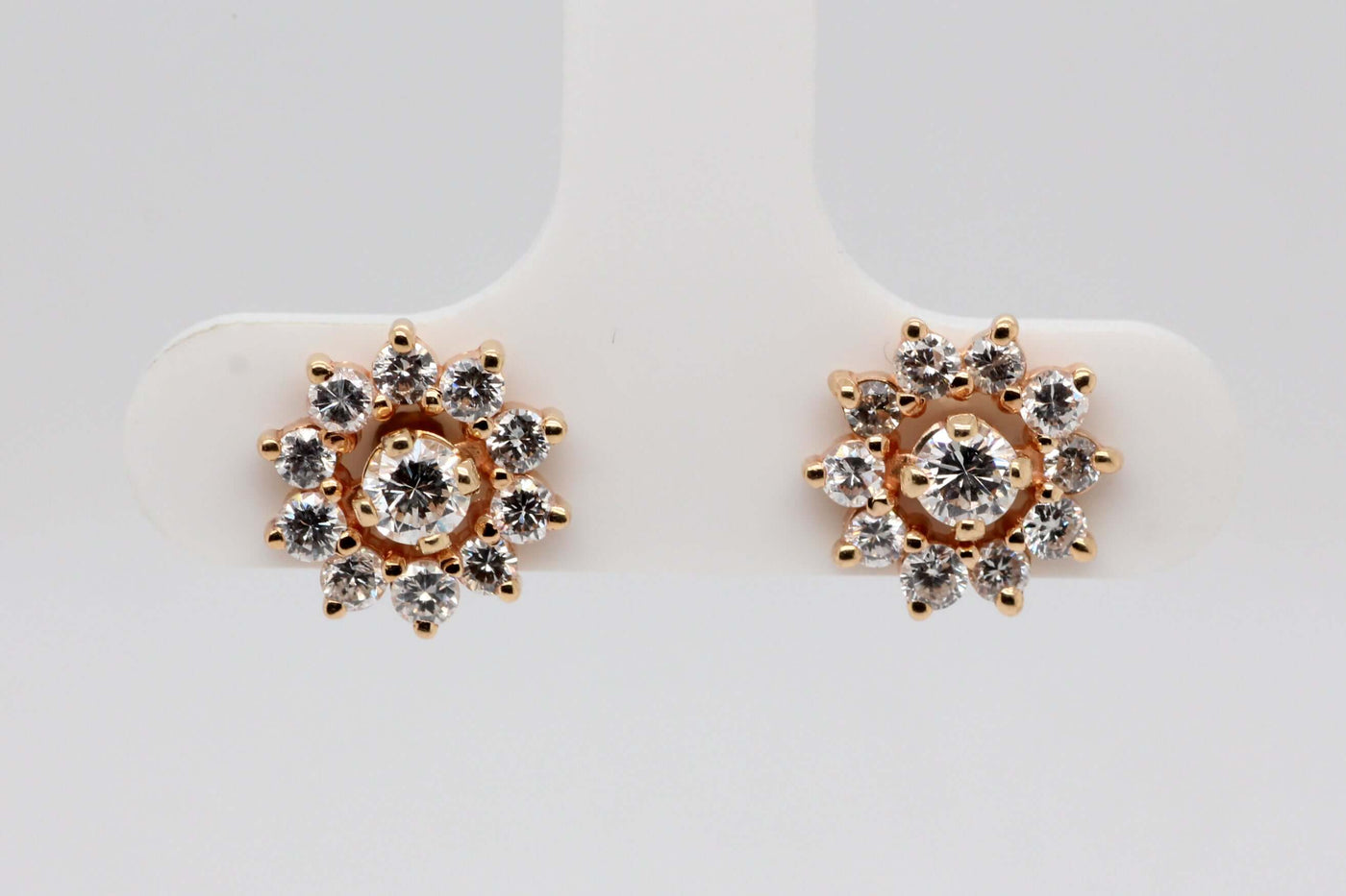 14KY .50 Cttw Diamond earrings, H-SI2 image