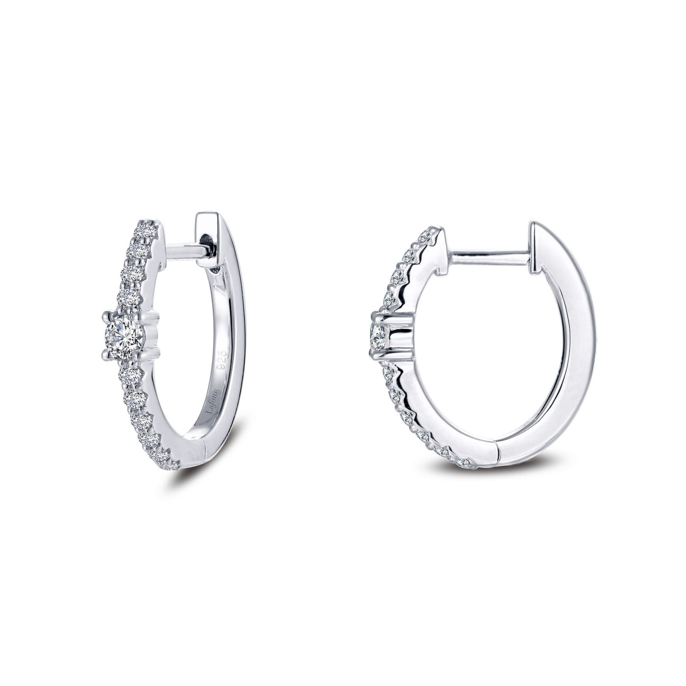 13mm x 15mm Oval Huggie Hoop Earrings
