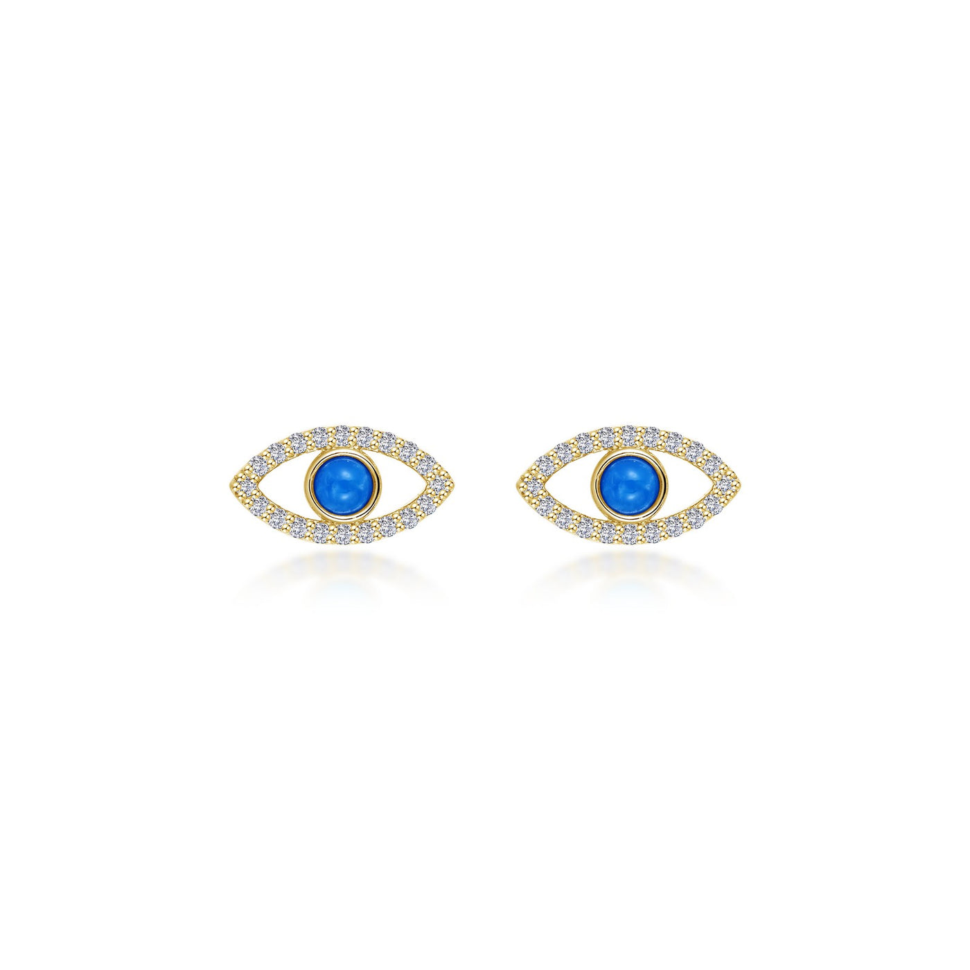 TURQUOISE EVIL EYE EARRINGS