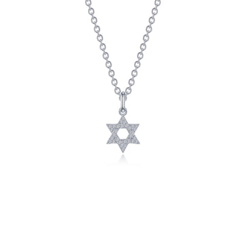 0.55 CTW Star of David Necklace
