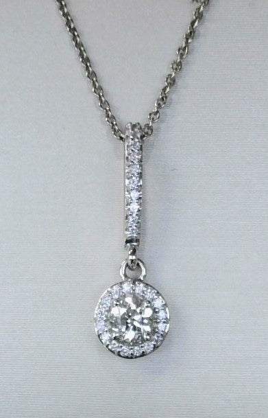 14KW .37 CTTW DIAMOND PENDANT