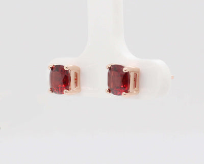 14KR 2.50 Cttw Garnet Stud Earrings image