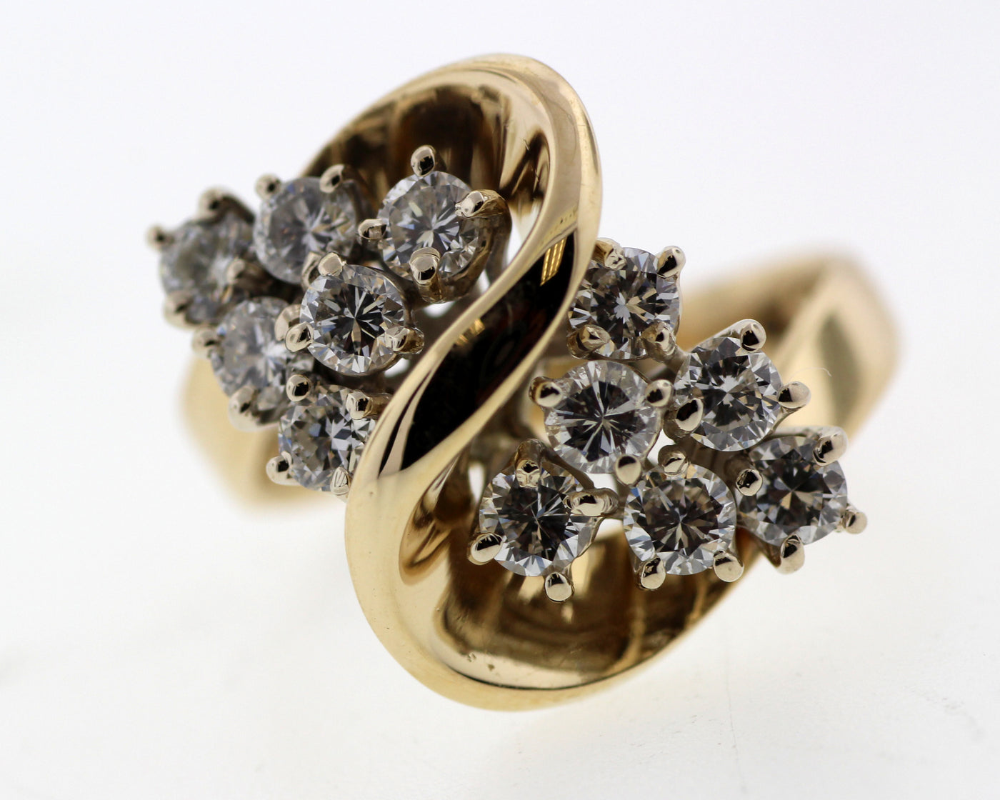 ESTATE 14KY 1.00CTTW DIAMOND FASHION RING