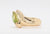 14KY Peridot and Diamond ring