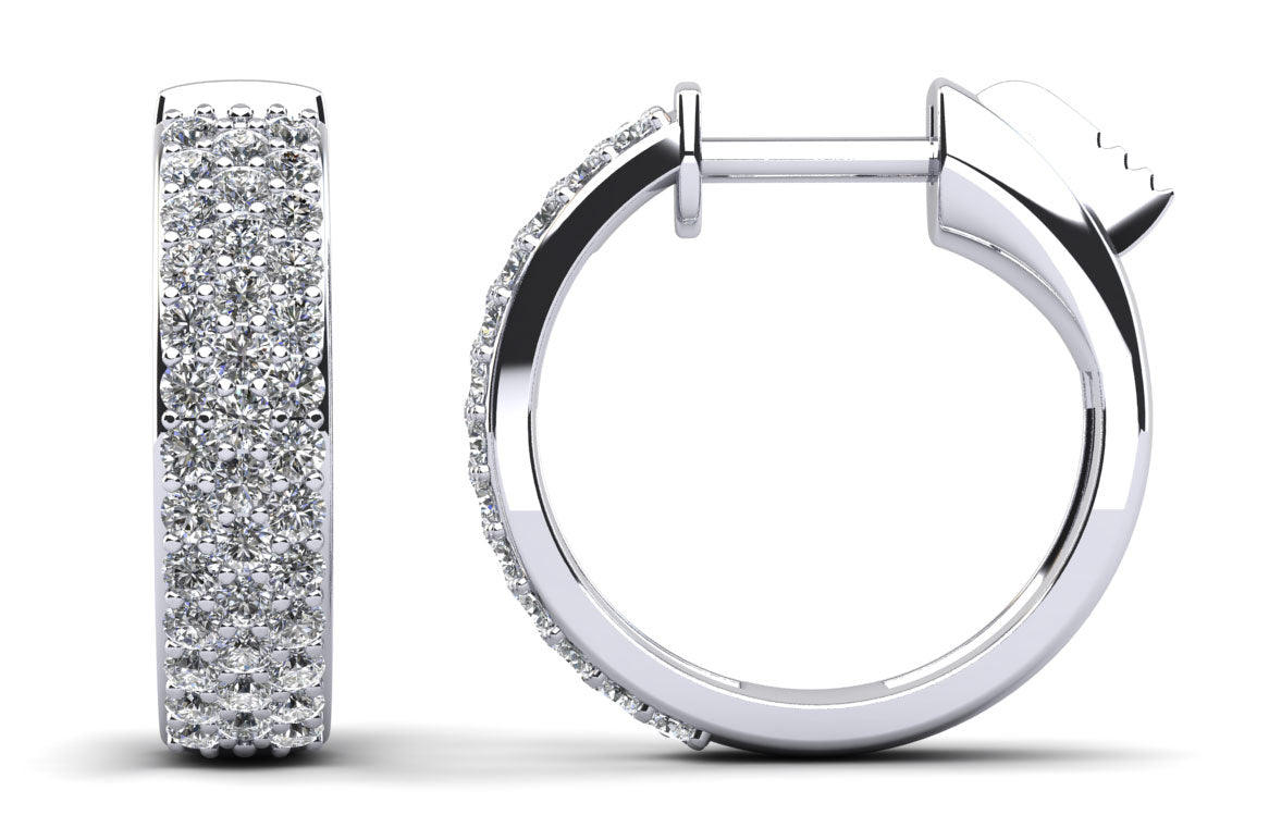14KW .75 CTTW DIAMOND EARRINGS, HI-SI2