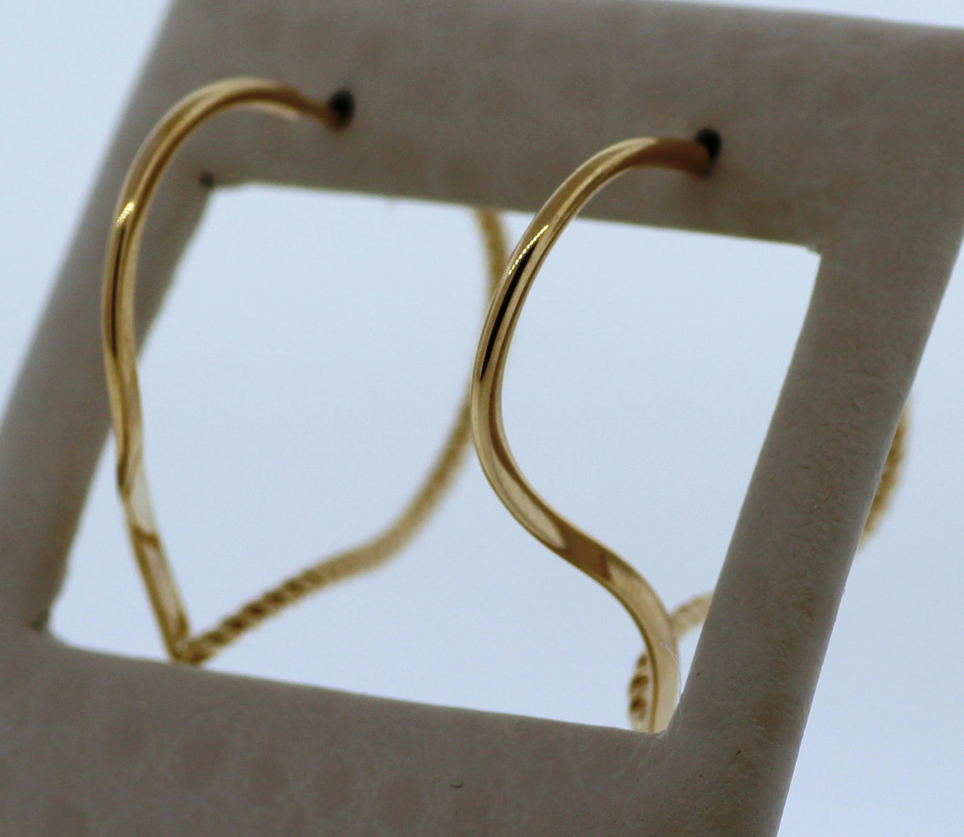14KY FANCY HOOP EARRINGS