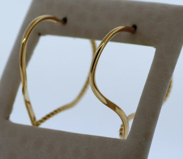 14KY FANCY HOOP EARRINGS