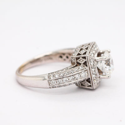 18KW 2.31CTTW Diamond Engagement Ring