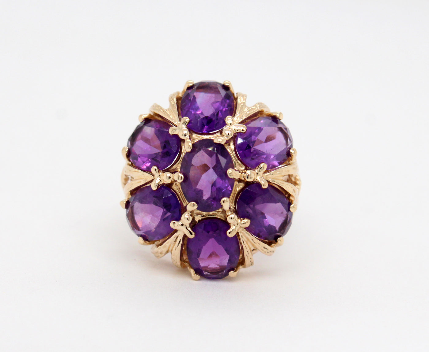 Estate 14KY 8.75 Cttw Amethyst Ring