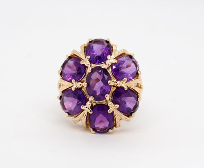 Estate 14KY 8.75 Cttw Amethyst Ring