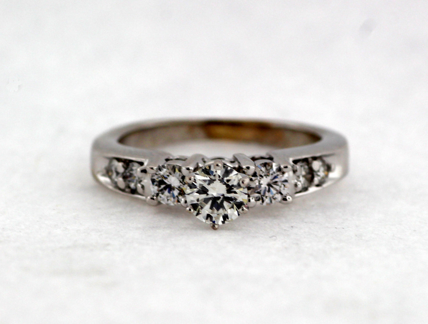 Estate 14KW .68 Cttw Diamond Engagement Ring