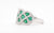 14KW 1.30 Cttw Emerald And Diamond Ring