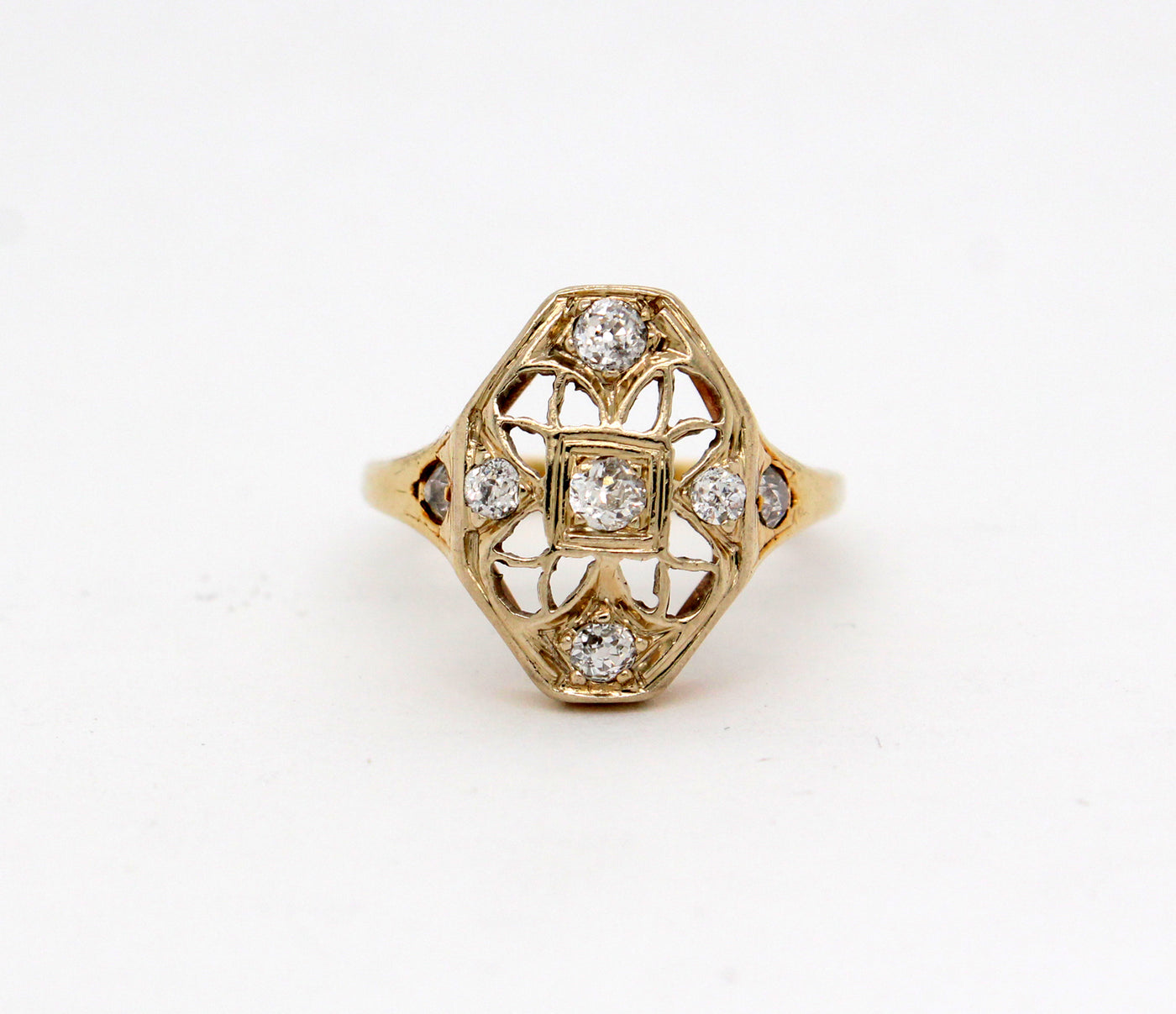Estate 14KTT .40 Cttw Diamond Ring