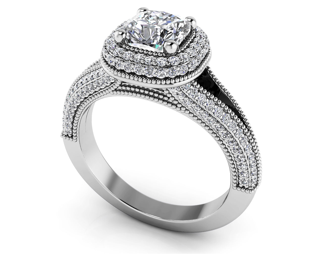 14KW .71 CTTW BRIDAL RING SEMI MOUNT
